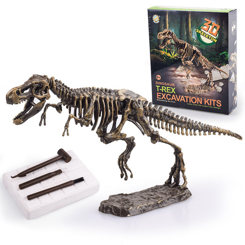 Children's archaeological blind box dinosaur fossil Tyrannosaurus rex skeleton model handmade diy gem digging boy digging toy