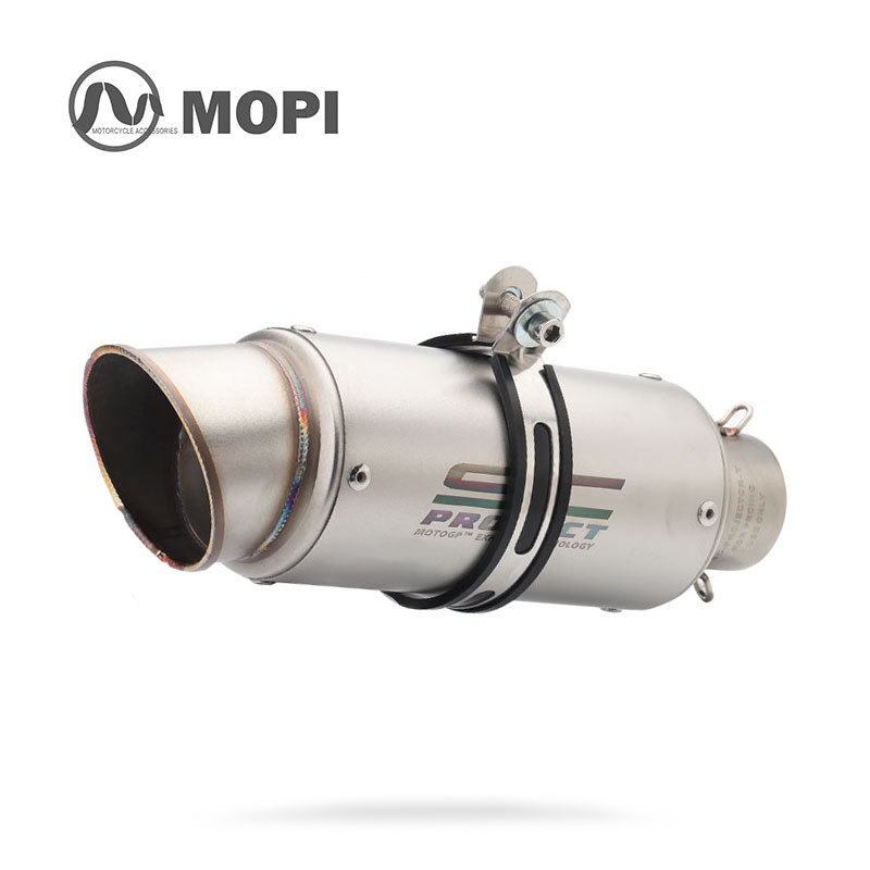 Exhaust pipe, Yamaha for Yamaha Kawasaki - sc-slant-mouth-titanium-51mm-diameter-laser