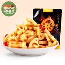 三只松鼠_黑鸭味藕片150g脆藕丁下饭菜卤藕零食素食休闲零食包邮