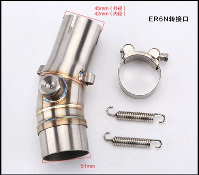 Front Exhaust — Exhaust pipe - er6n-adapter