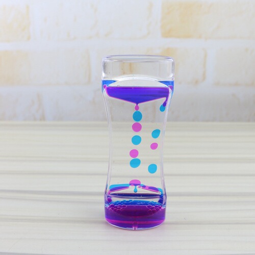 Wholesale KG41 two-color liquid oil leakage oil dripping hourglass timer decompression crafts creative gift ornaments