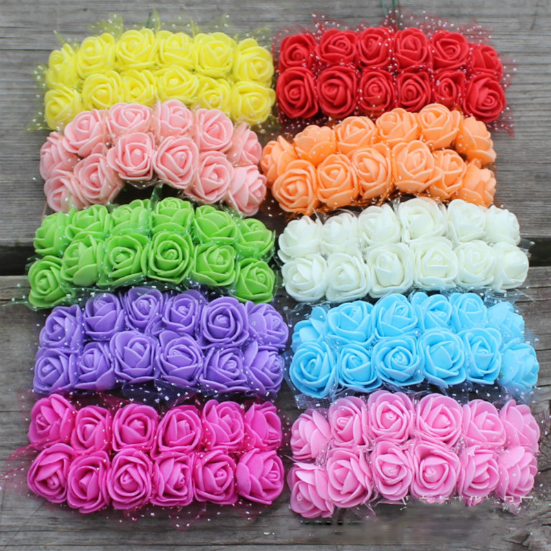 Plur small rose simulation foam foam children's flower ring making…