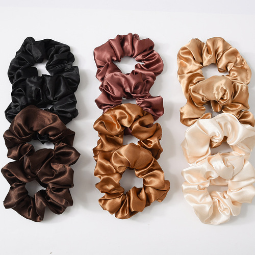 Satin fabric hair band hair accessories European and American cross-border women's headband set simple and versatile headwear wholesale