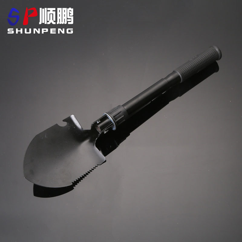 Military shovel shovel manganese steel outdoor multi-functional camping folding outdoor adventure shovel folding shovel