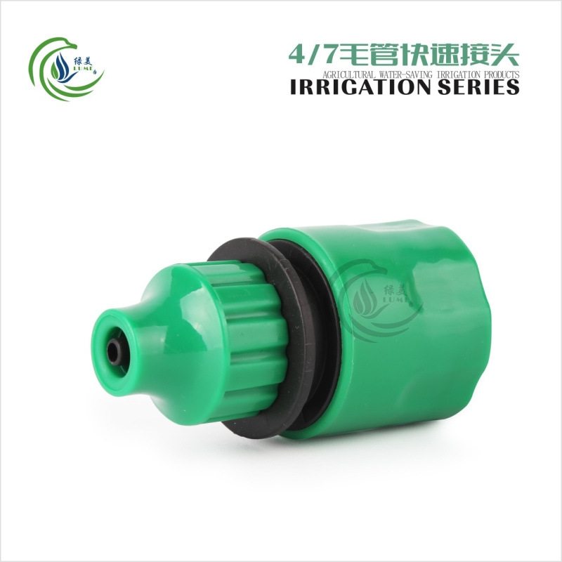 4 / 7 conector capilar rápido conector de grifo para tubería de riego automático de balcón de jardinería