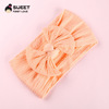 Summer advanced hair accessory, children's nylon headband with bow, high-quality style