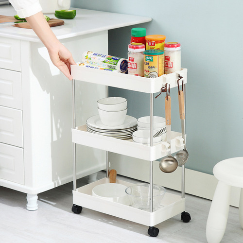 Bathroom toilet storage rack multi-layer floor-standing sandwich kitchen storage rack storage rack storage rack trolley