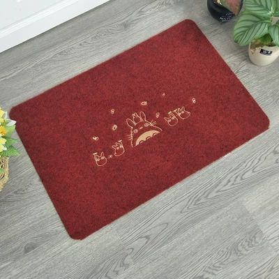 Avtomobil döşəmə paspasları – gift logo advertising mat a - embroidered-dark-red-chinchilla-40cm60cm