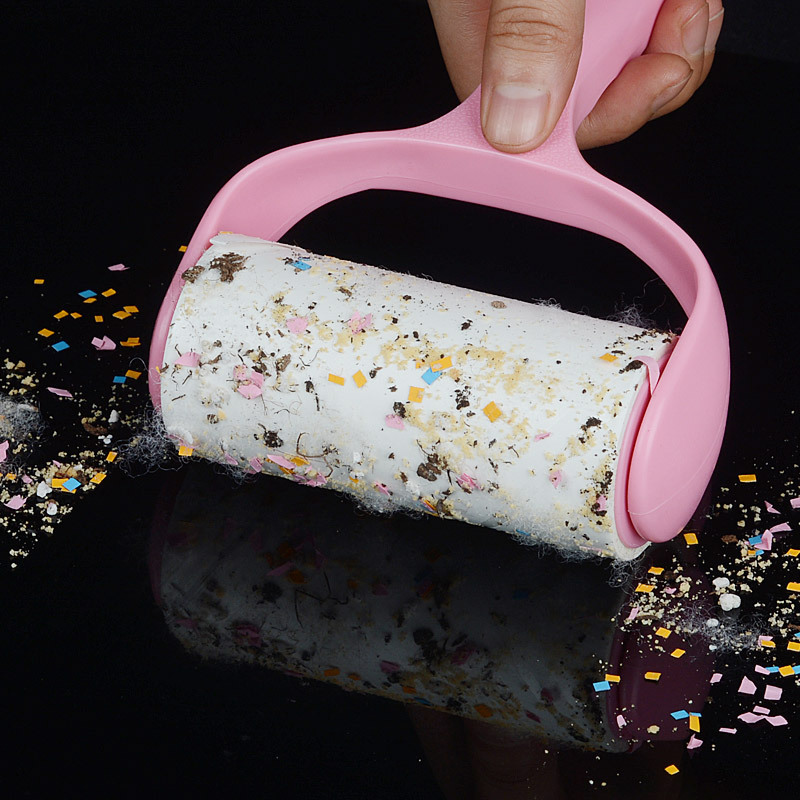 Directo de fábrica desgarrable rodillo pegajoso portátil ropa pegajosa PET removedor de pelo cepillo de polvo rodillo