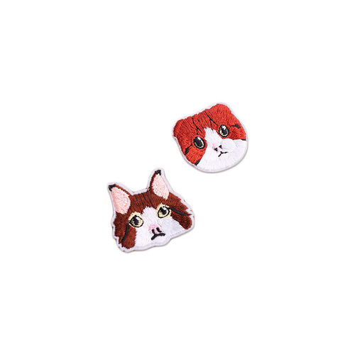 Yixiu computer embroidery chapter cute little animal head embroidery cloth stickers clothing decorative patches stickers small fish embroidery logo
