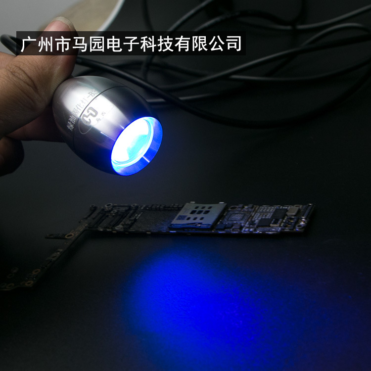 휴대 전화 수리 UV 접착제 경화 램프 LED UV 손전등 녹색 오일 경화 보라색 빛 USB 전원 공급 장치