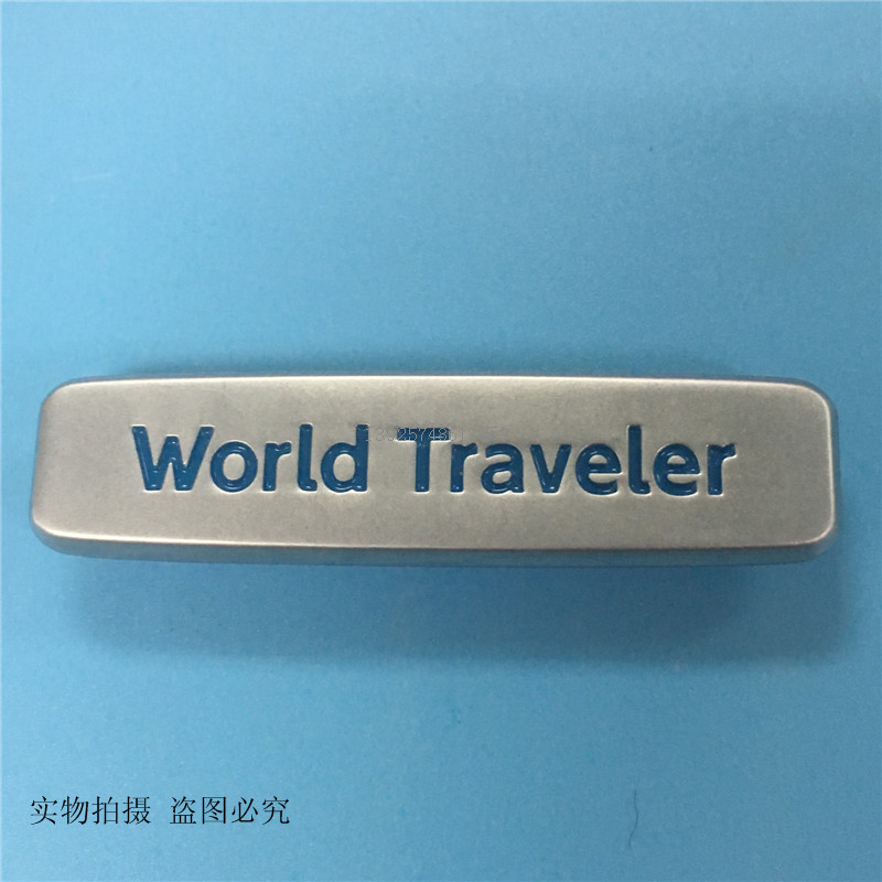 金属标牌 烤漆填色手包LOGO牌 锌合金压铸凹字母标牌