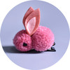 Cute three dimensional plush rabbit, demi-season hairgrip, children's hair rope, hair accessory, Korean style