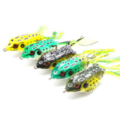 Simulated thunder frog 4.5g/8g/13g double hook with barb thunder frog black fish killing bait Lua bait fake bait fishing gear
