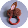 Cute three dimensional plush rabbit, demi-season hairgrip, children's hair rope, hair accessory, Korean style