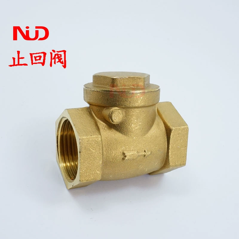 Медный клапан латунный горизонтальный обратный клапан стопа воды односторонний обратный клапан счетчик воды 4 минуты 6 минут 1 дюйм
