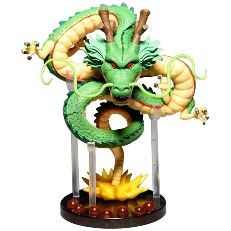 Fabricante acrílico 3.5/4.2cm Dragon Ball bola de cristal soporte figura Shenlong modelo juguete con caja de exhibición de luz