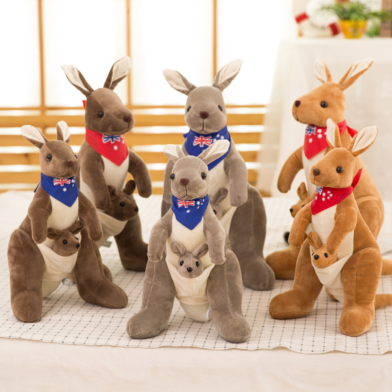 Manufacturer Wholesale New Kangaroo Plush Toy Doll Mother and Child Kangaroo Doll Family Gift Activity Logo Printing Manufacturer Wholesale New Kangaroo Plush Toy Doll Mother and Child Kangaroo Doll Family Gift Activity Logo Printing