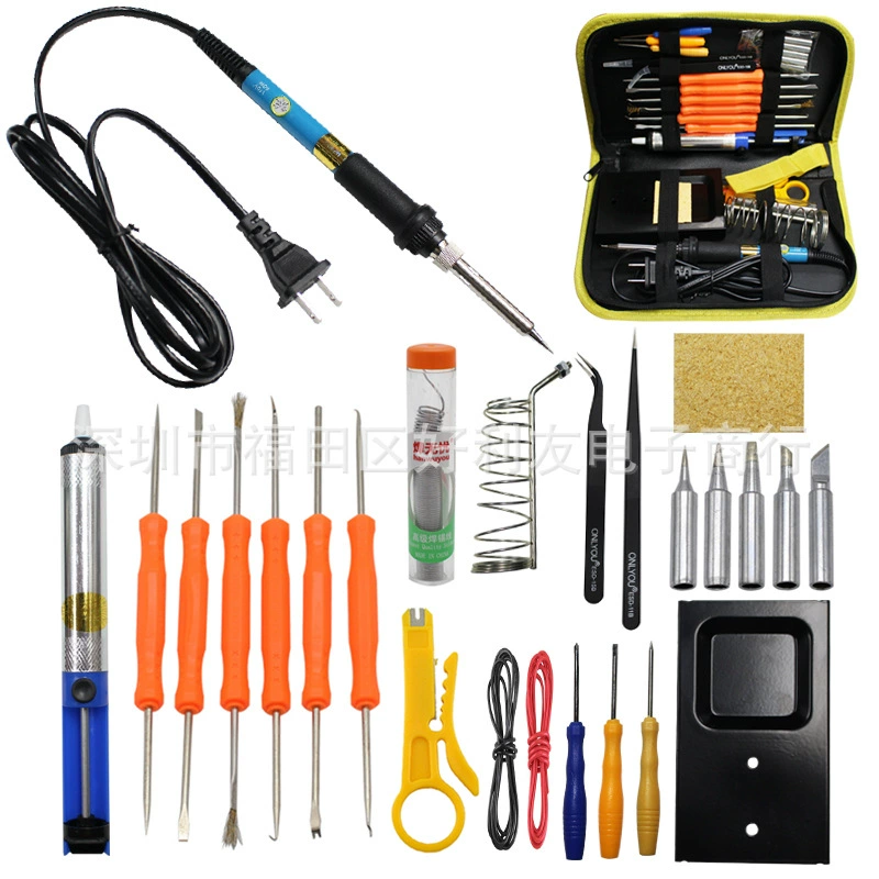 Электрический паяльник 25-в-1 костюм Антистатический пинцет машина для демонтажа проволоки лом электронный сварочный инструмент паяльник