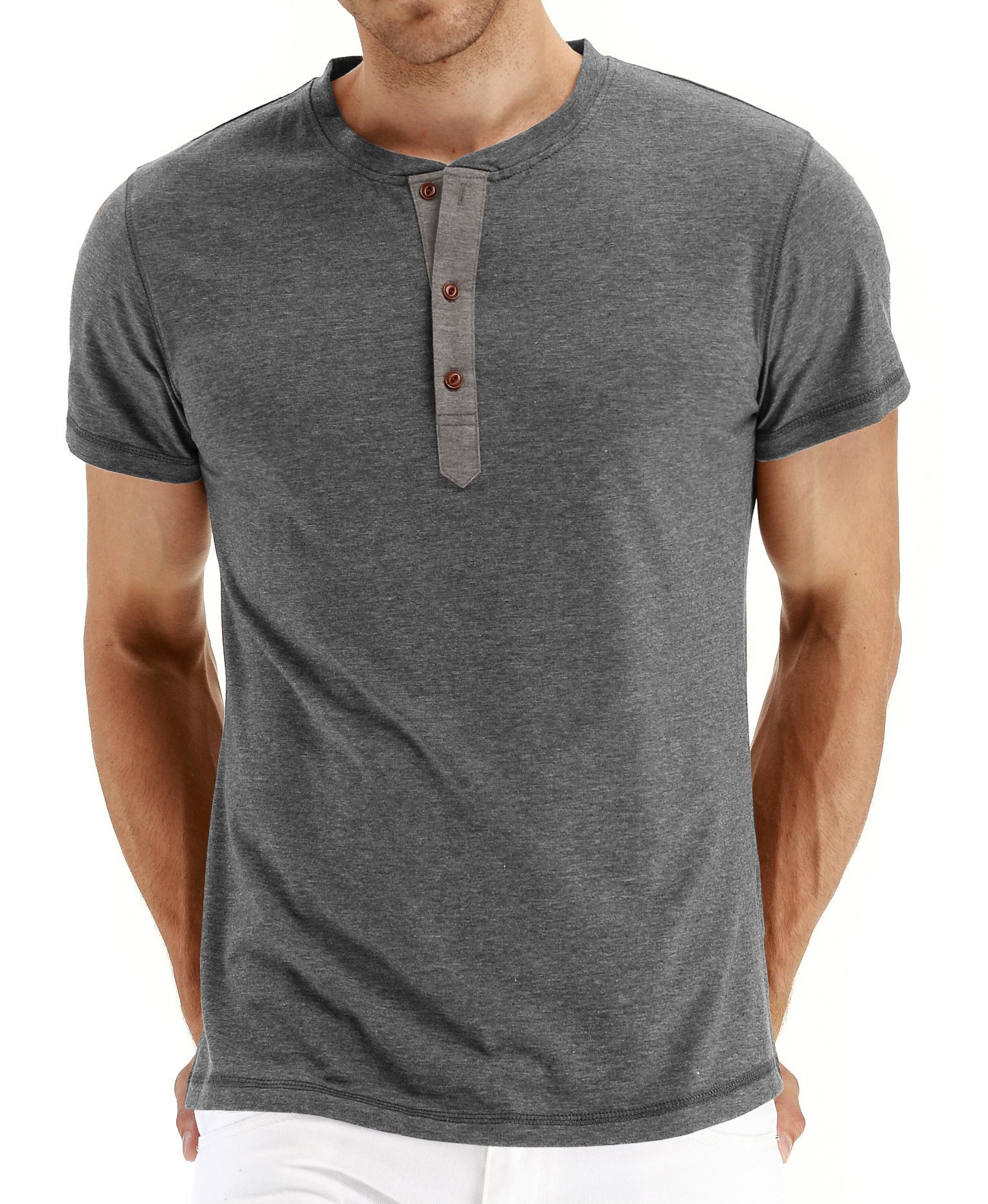 Camisetas de manga corta para hombre, estilo europeo y americano, camisetas Henley para hombre, comercio exterior, informales y versátiles, verano 2022