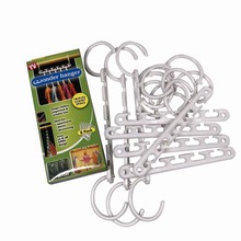 TV购物神奇多功能魔术衣架 8pack塑料衣架彩盒装厂家直销现货