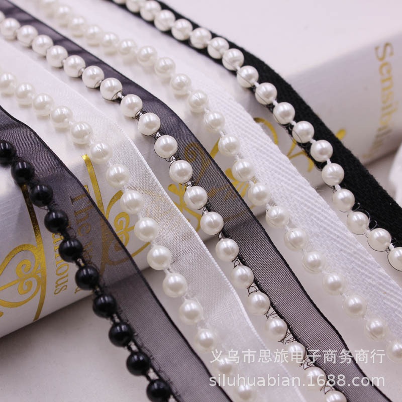 Cross -border explosion unilateral pearl yarn belt DIY character…