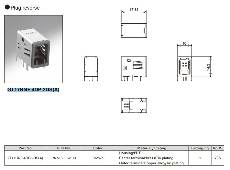 GT17HNF-4DP-2DS(A)��ɫ���� ����HRS������ GT17ϵ�� ����������