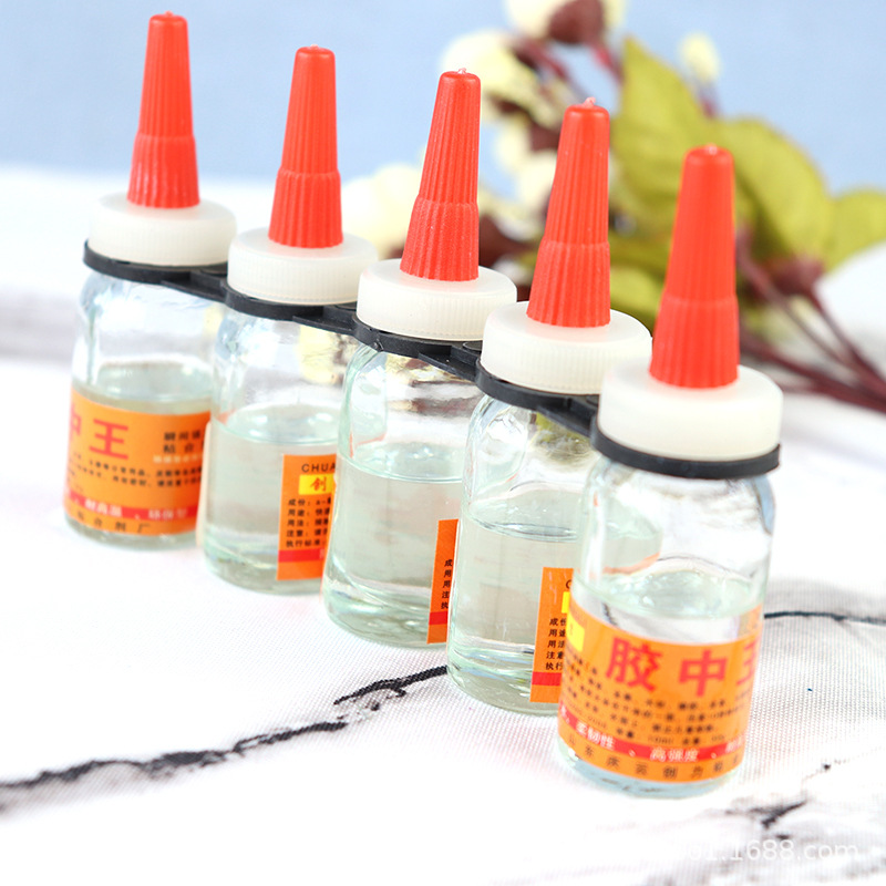 玻璃瓶胶水玻璃瓶快干胶水鞋子用胶百货地摊货源批发