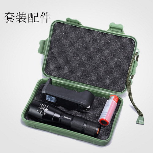 T6 LED Aluminum Alloy High-Intensity Long-Range Shooting A100 Tube Telescopic Focus Outdoor Handheld Flashlight