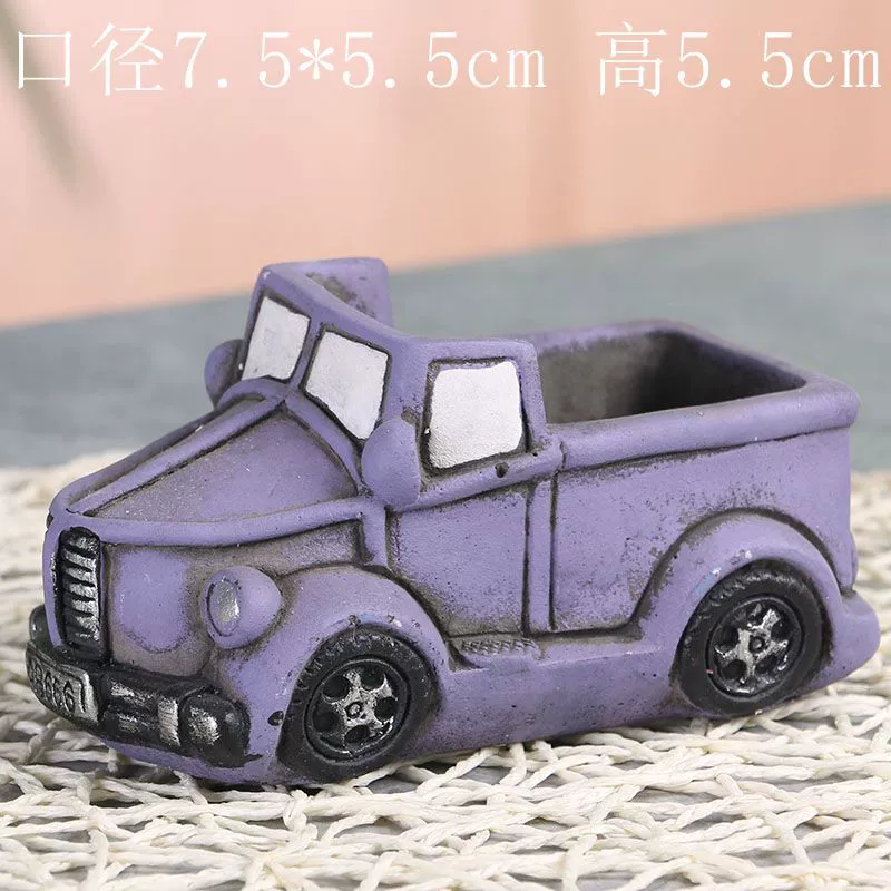 Creative retro cartoon breathable flowerpot, micro landscape