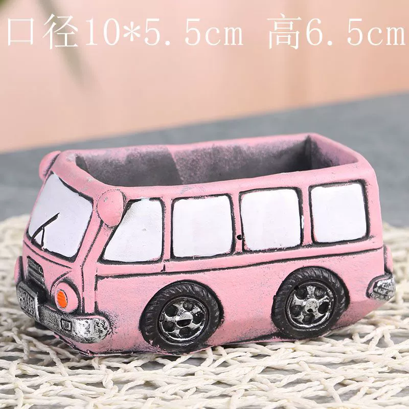 Creative retro cartoon breathable flowerpot, micro landscape