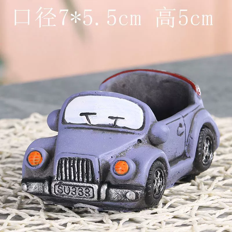Creative retro cartoon breathable flowerpot, micro landscape
