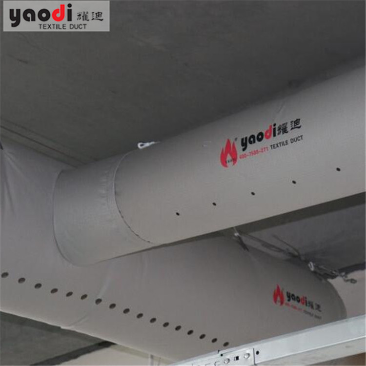纤维阻燃布袋风管面料索斯空调新风保温医院体育场养殖场通风防火