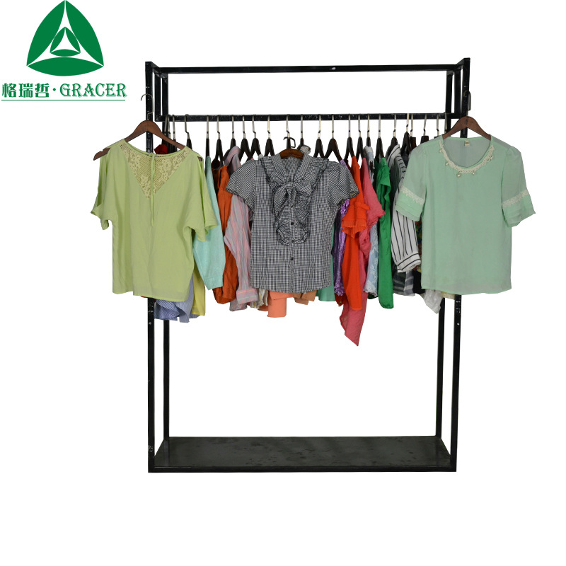 短袖打底衫旧衣女秋second hand clothes棉布衫空调衫防晒上衣潮