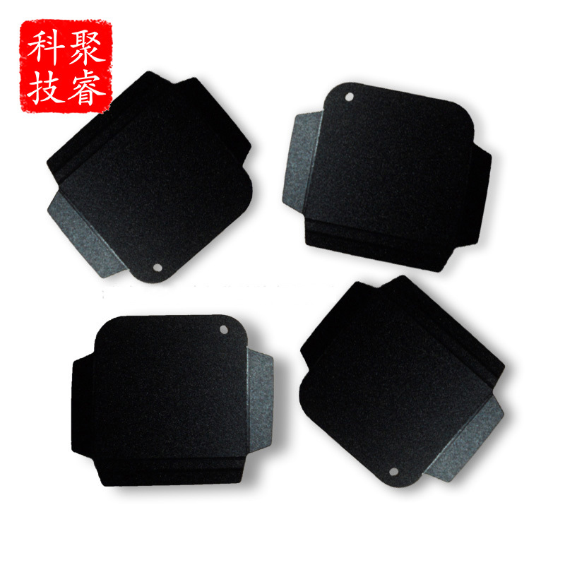 黑色PC绝缘板 0.5mm无卤阻燃PC塑料板 阻燃等级UL94-V0级防静电