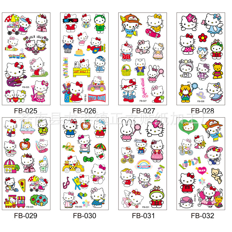 Pokemon go magic baby Pikachu factory puppy cat tattoo stickers waterproof stickers cartoon in stock fresh