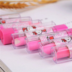 創意口紅橡皮擦卡通水果款小學生可愛獎品橡皮學習文具廠家直銷