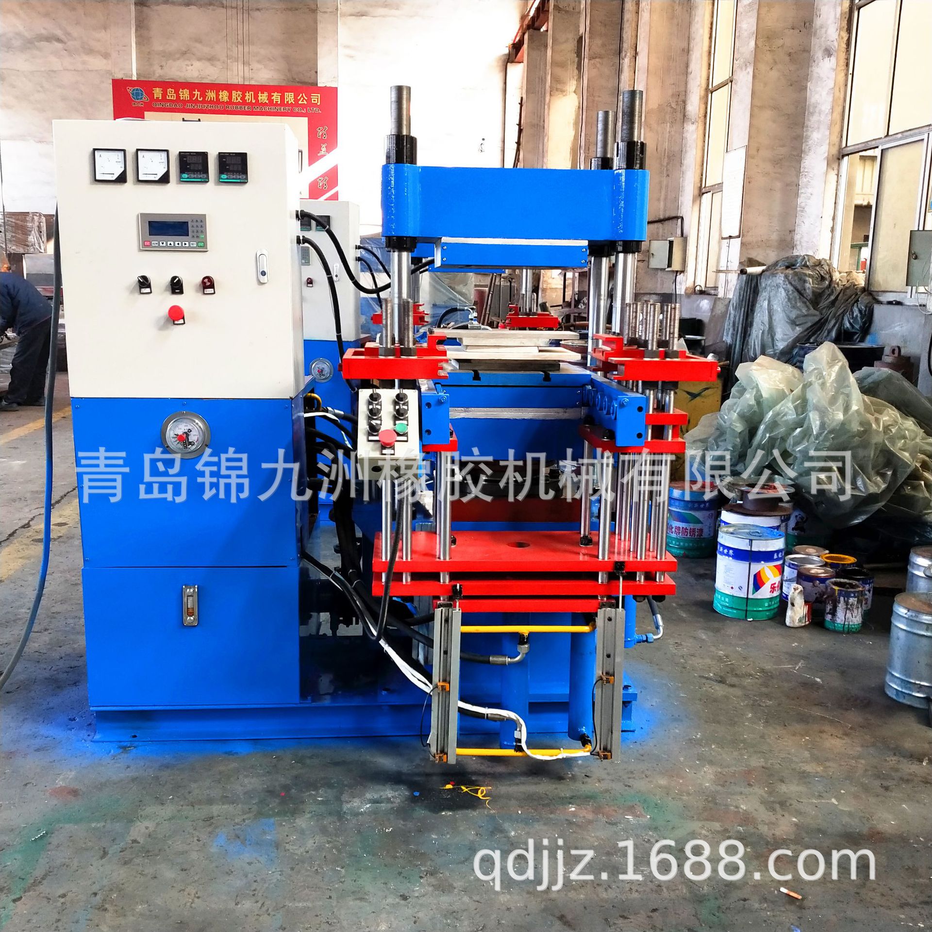 100t硅胶手环热压成型机 全自动橡塑高温压机 硅胶硫化机厂家