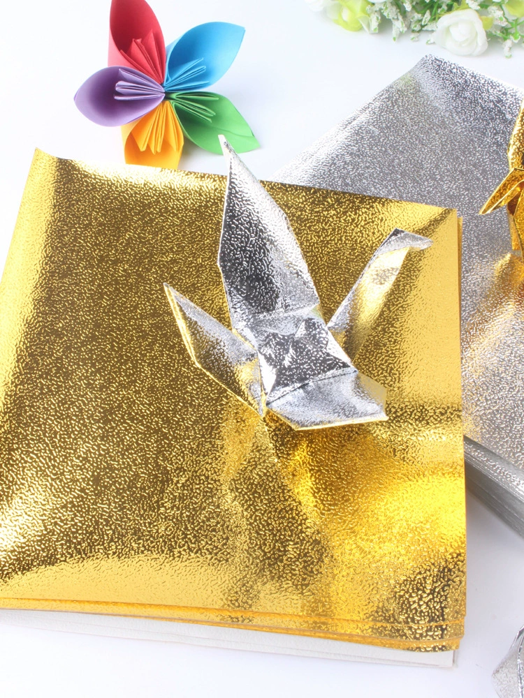 Серебристый квадратный оригами, handmade, диаметр 10 см, 15 см, изделия ручной работы