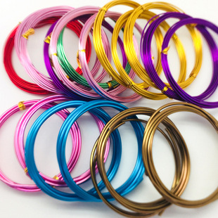 Colored Aluminum Wire, Aluminum Oxide Wire, Colorfuled Flat Wire, Pattern Wire, DIY Handmade Aluminum Wire, Pattern Wire, Flat Aluminum Wire