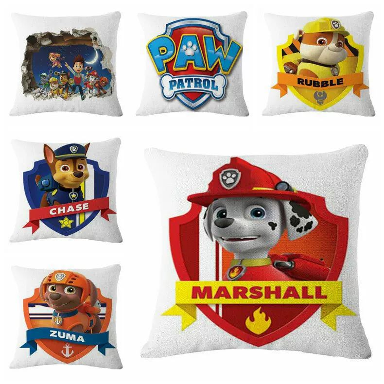 速卖通巡逻队亚麻抱枕 Cushion沙发套抱枕厂家直供