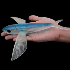 Bionic flying fish Nanyou trolling sea fishing soft bait tuna lure 21cm/124g large wing fish airplane fish
