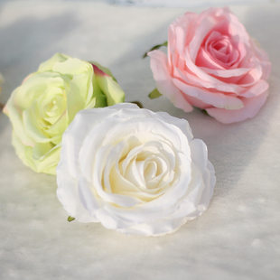 Simulation rose head silk cloth rose fake flower diameter 13cm rose head wedding decoration background flower