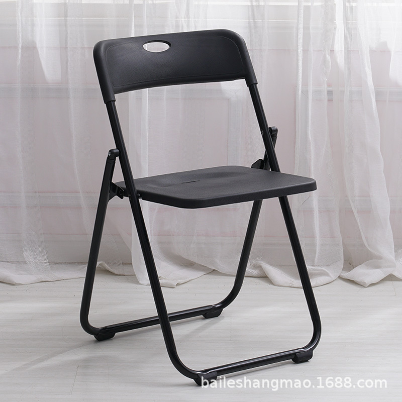 折叠椅办公室会议电脑培训靠背家用便携式塑料折叠凳批发折叠椅子