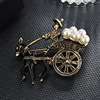 Small fashionable brooch, high-end pin lapel pin, accessory, light luxury style, wholesale