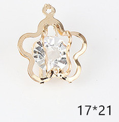 Amor creativo personalizado de cinco estrellas accesorios de joyería material de bricolaje pendientes pulsera con colgante de diamantes colgante pequeño