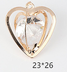Amor creativo personalizado de cinco estrellas accesorios de joyería material de bricolaje pendientes pulsera con colgante de diamantes colgante pequeño