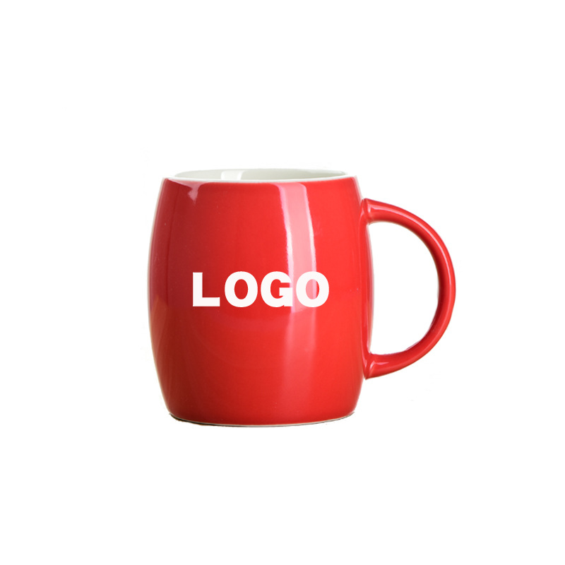 Color sólido mate esmalte Taza de cerámica ins tazas hogar taza de agua taza de café nórdico logotipo impreso