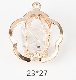 Amor creativo personalizado de cinco estrellas accesorios de joyería material de bricolaje pendientes pulsera con colgante de diamantes colgante pequeño