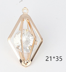 Amor creativo personalizado de cinco estrellas accesorios de joyería material de bricolaje pendientes pulsera con colgante de diamantes colgante pequeño